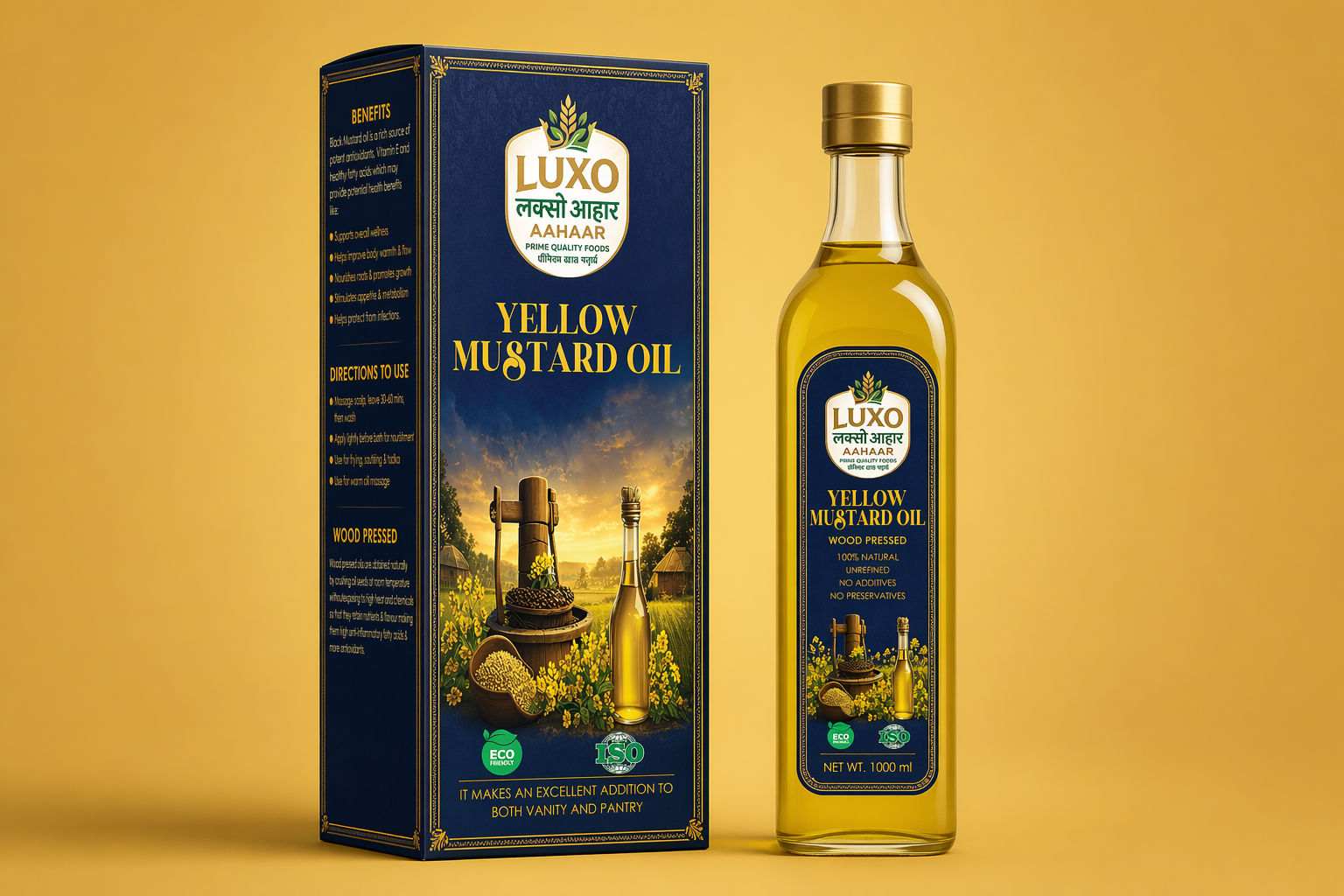 Luxo Aahaar Yellow Mustard Oil 