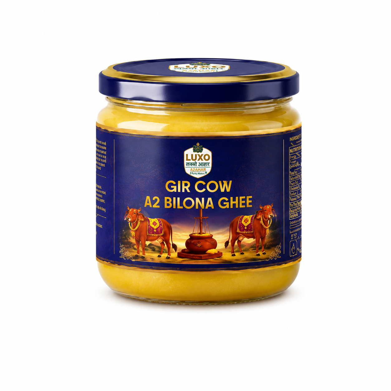 Luxo Aahaar Gir Cow A2 Bilona Ghee
