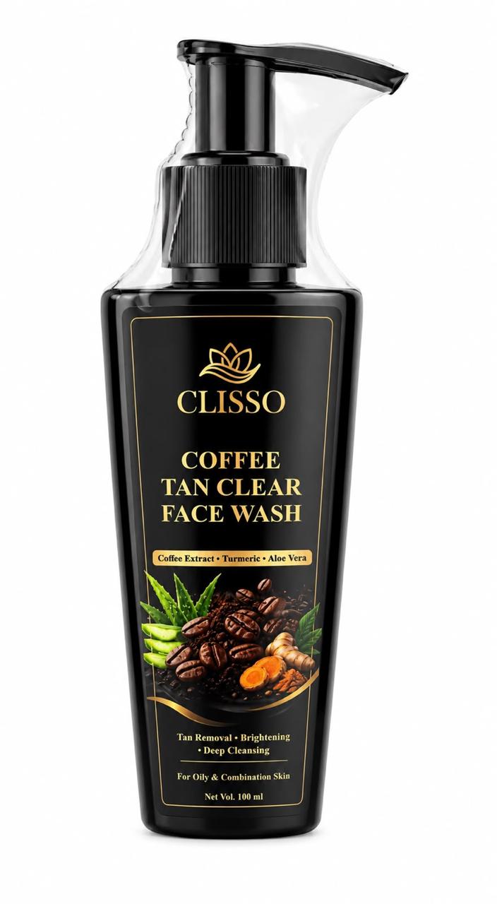CLISSO COFFEE TAN CLEAR FACE WASH 2