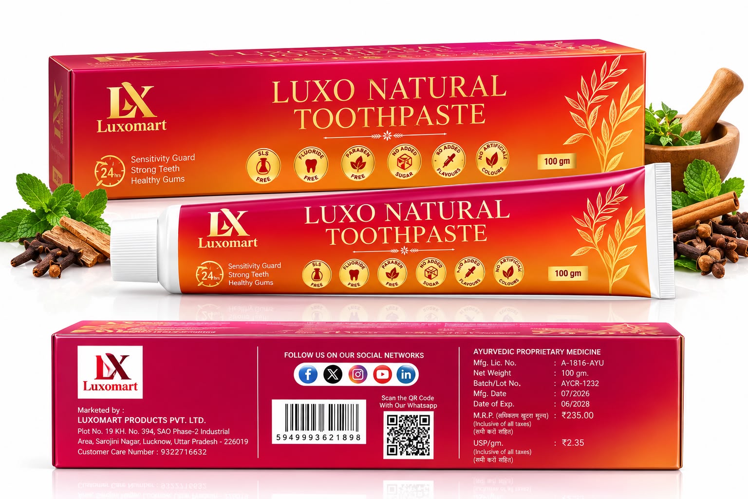 LUXO NATURAL TOOTHPASTE 2