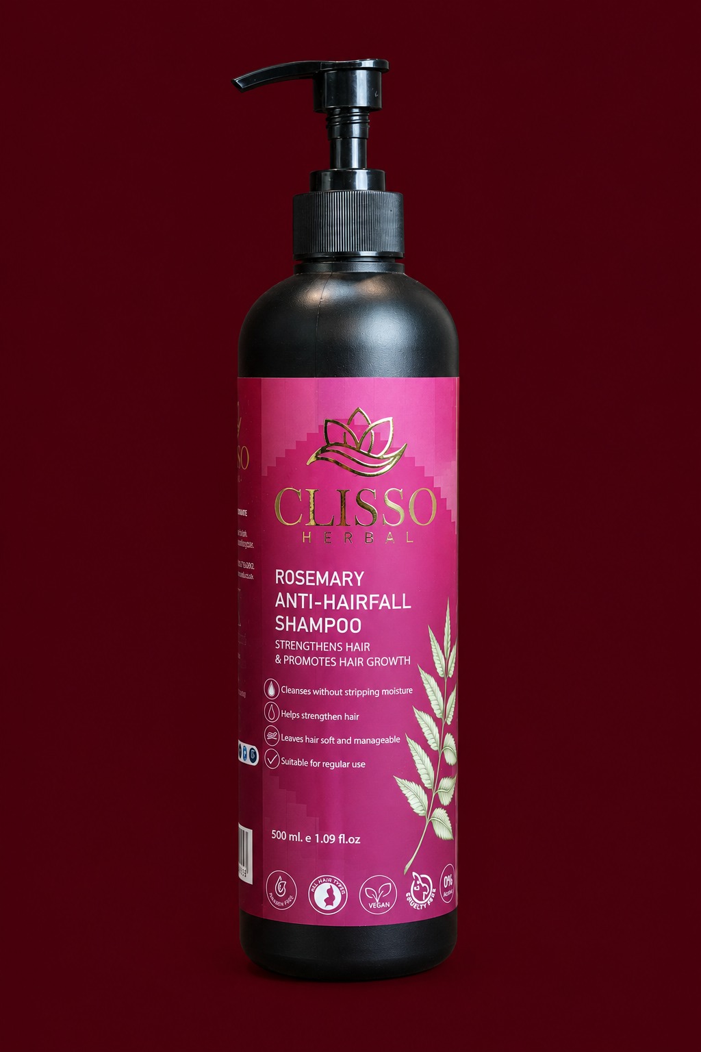 CLISSO HERBAL ROSEMARY ANTI-HAIRFALL SHAMPOO