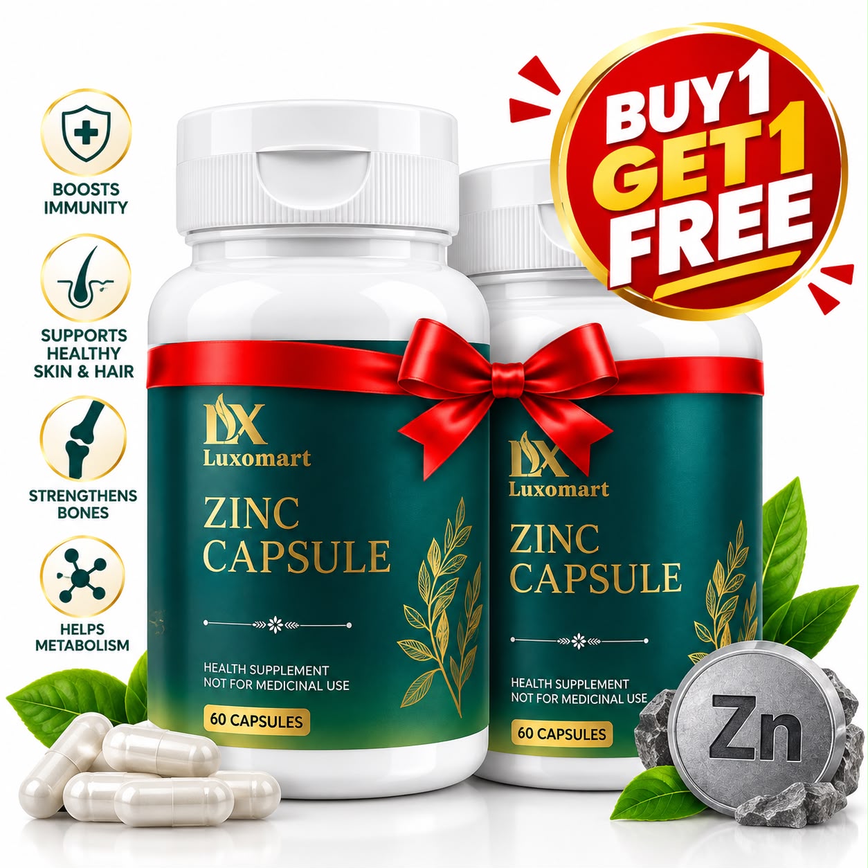 ZINC CAPSULE BUY ONE GET ONE FREE